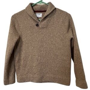 Old Navy boys Tan Crewneck Sweater